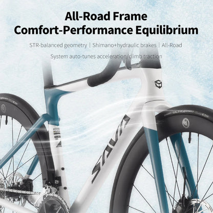 SAVA HAWKEYE Carbon Road Bike with SHIMAN0 105 7120 Kit T800 Carbon Road Bike Race Bike Aluminum Wheels