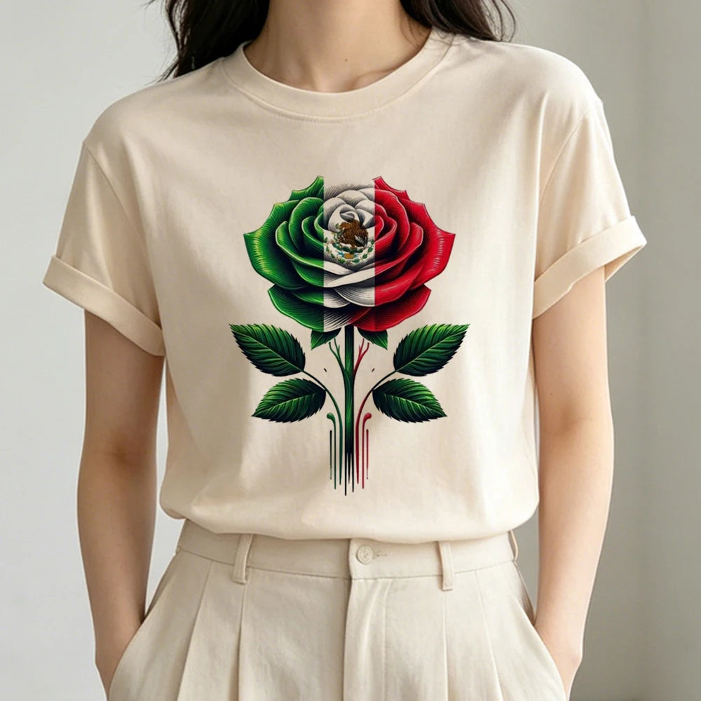 Mexico top tees girl 80s baddie summer alternative  t-shirt kawaii baddie 2000s
