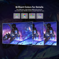 ZEUSLAP 15.6" FHD 100%sRGB 300Nits Ultra thin Back Stand Design Portable Monitor for Phone Gaming Laptop