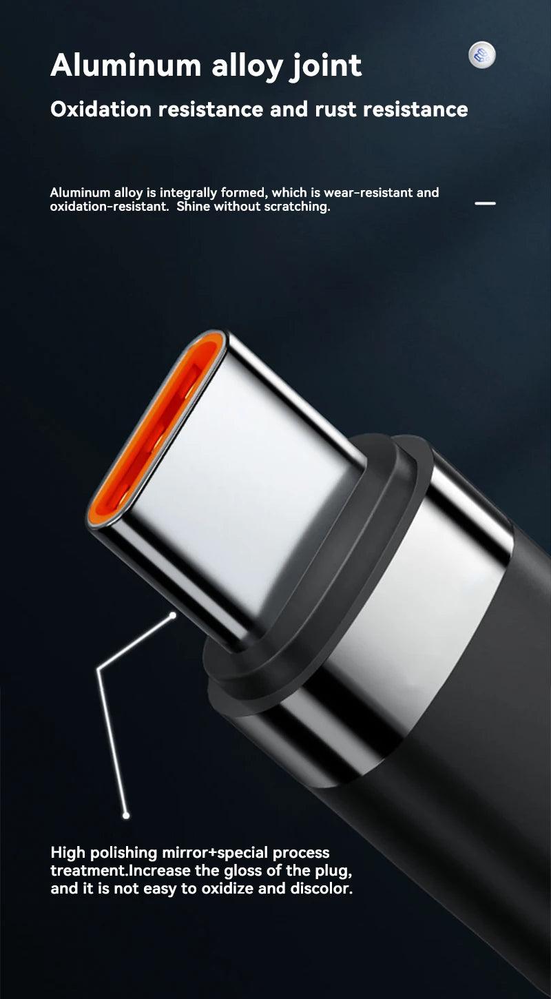 Xiaomi 120W Fast Charger PD Quick Charging High Quality USB C TO USB Type C Cable For iPhone 15 Plus Pro Max Samsung S24 - MANDOTOS