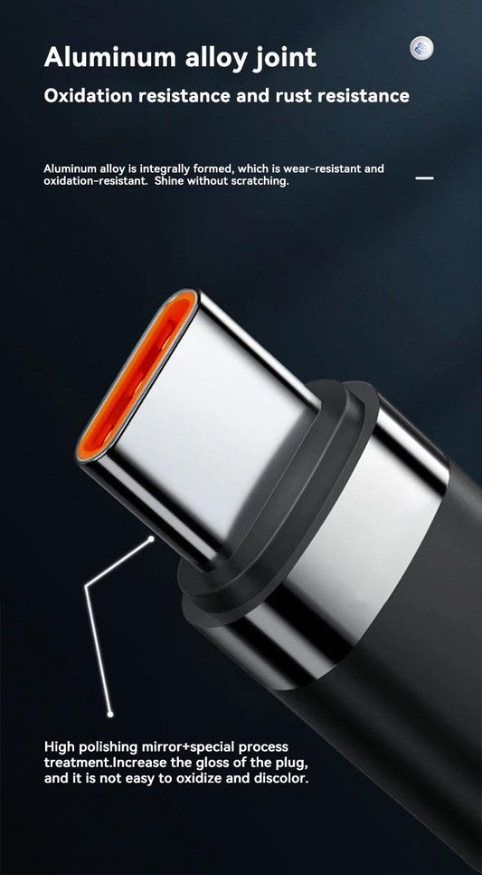 Xiaomi 120W Fast Charger PD Quick Charging High Quality USB C TO USB Type C Cable For iPhone 15 Plus Pro Max Samsung S24 - MANDOTOS