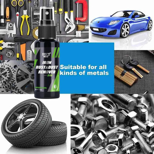 HGKJ Car Paint & Wheel Iron Particles Powder Cleaning Super Rust Dust Remover Spray Metal Surface Defender Auto Rim Cleaner - MANDOTOS