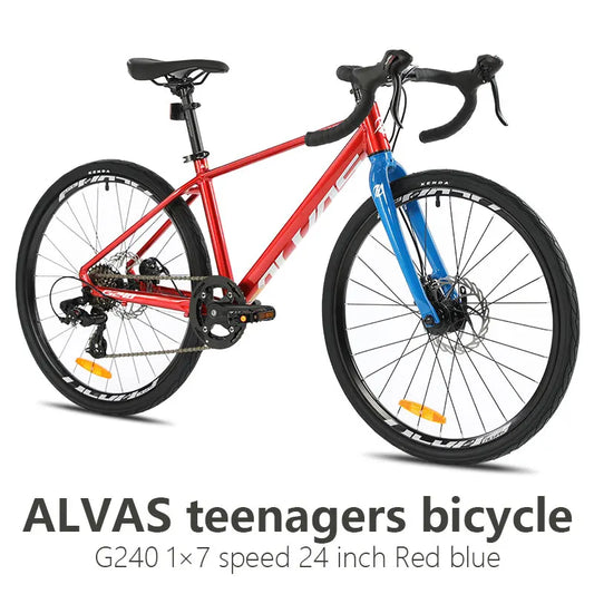 F, YUZE G240 7Speed Aluminum Disc Brake Bike Boy Girl Student Children Bicycle Teen Road bicicleta велосипед Handlebar 380mm