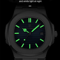 POEDAGAR Top Luxury Brand Man Watch Sports Waterproof Luminous Date Men Wristwatch Square Dial Quartz Men's Watches High Quality - MANDOTOS