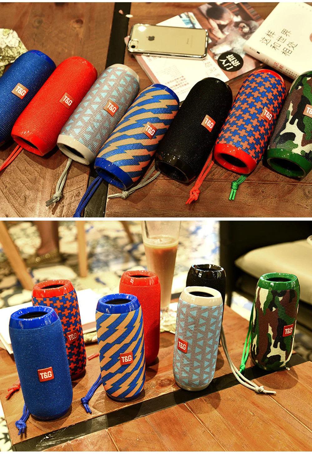 Bluetooth Speaker T&G TG117 Portable TWS Sound Box Waterproof Loudspeaker Outdoor Stereo Surround Speakers Support TF FM Radio - MANDOTOS