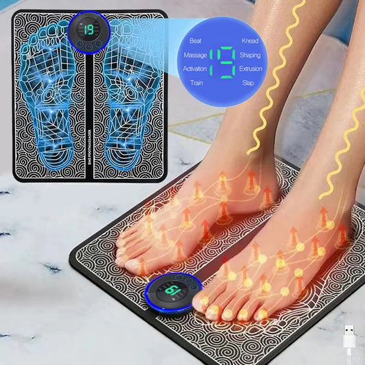 Electric Foot Massager Pad Muscle Massage Relaxation Trainer For Massage Fitness Outdoor Sport Home Family Relax - MANDOTOS