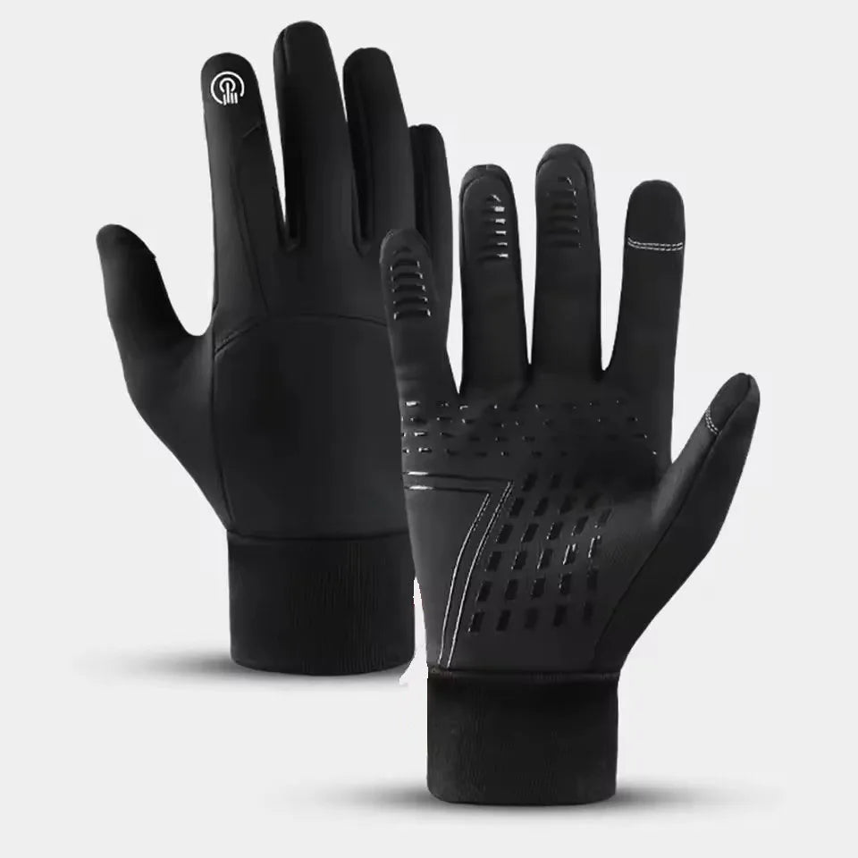 Touch Screen Cycling Gloves for Men & Women Warm Velvet Non-Slip Waterproof Autumn Winter Motorcycle Camping Ski Gloves