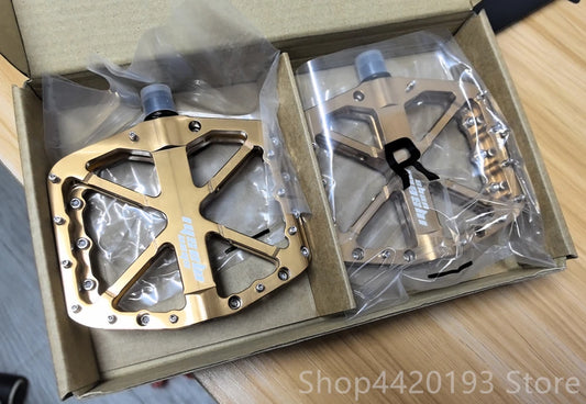 2025 New Bike Pedals  MTB Mountain Road Flat Non-slip CNC 3 Sealed Bearings Green Bicycle Pedals Route Cycling Accessories