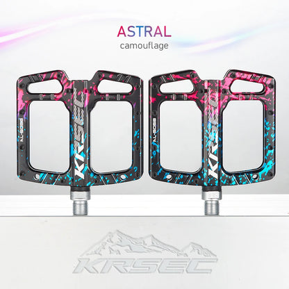 Bike Pedals 9/16 Inch Mountain Bike Pedal Premium Road Bike Pedals Wide Paltform and Lightweight Aluminum Bicycle Pedals