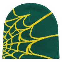 New model Winter Knitted Hat Four Seasons Men's and Women's Universal Y2K Knit Hat Spider Web Riding Outdoor Sports Fashion Hat