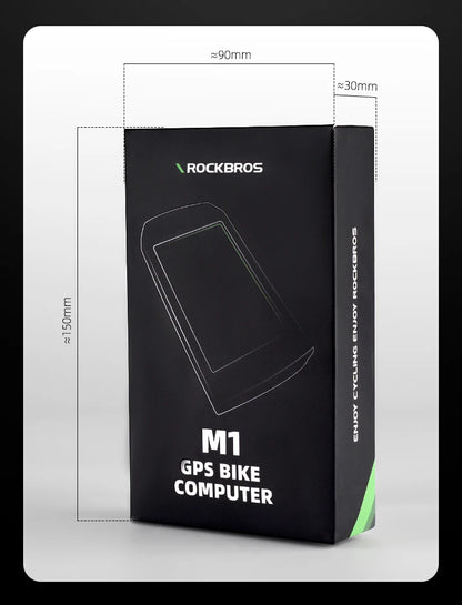 ROCKBROS Bicycle Computer GPS 5.0 ANT Bluetooth Waterproof Wireless Cyclocomputer Speedometer Bike Stopwatch Bike Accessories - MANDOTOS