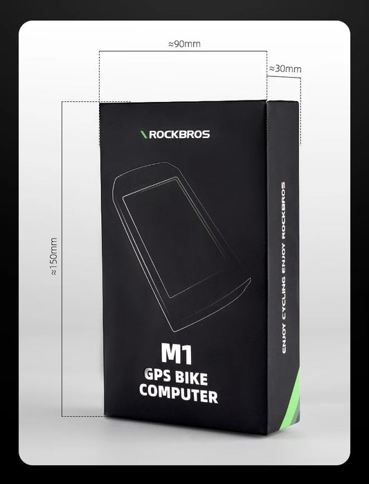 ROCKBROS Bicycle Computer GPS 5.0 ANT Bluetooth Waterproof Wireless Cyclocomputer Speedometer Bike Stopwatch Bike Accessories - MANDOTOS