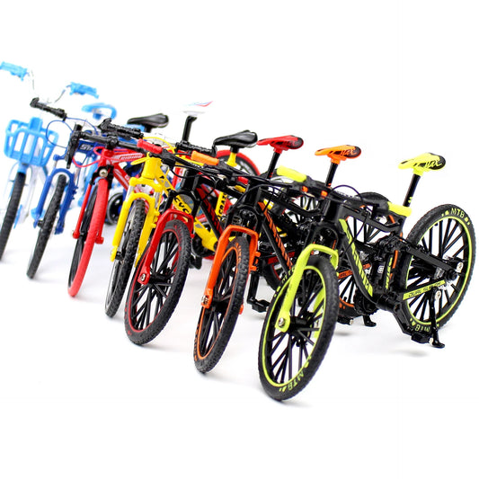 Creative Alloy Bicycle Model Ornament Mini Metal Bike Toy Collectible