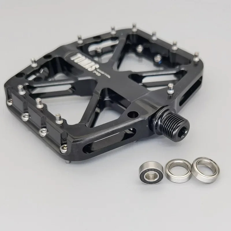 2025 New Bike Pedals  MTB Mountain Road Flat Non-slip CNC 3 Sealed Bearings Green Bicycle Pedals Route Cycling Accessories