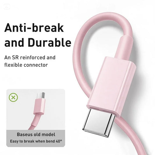 PD 60W Type C to Type C Cable For IPhone 15 16 Fast Charging For Samsung Xiaomi Huawei Type C Data phone Accessories 1M 2M 3M - MANDOTOS