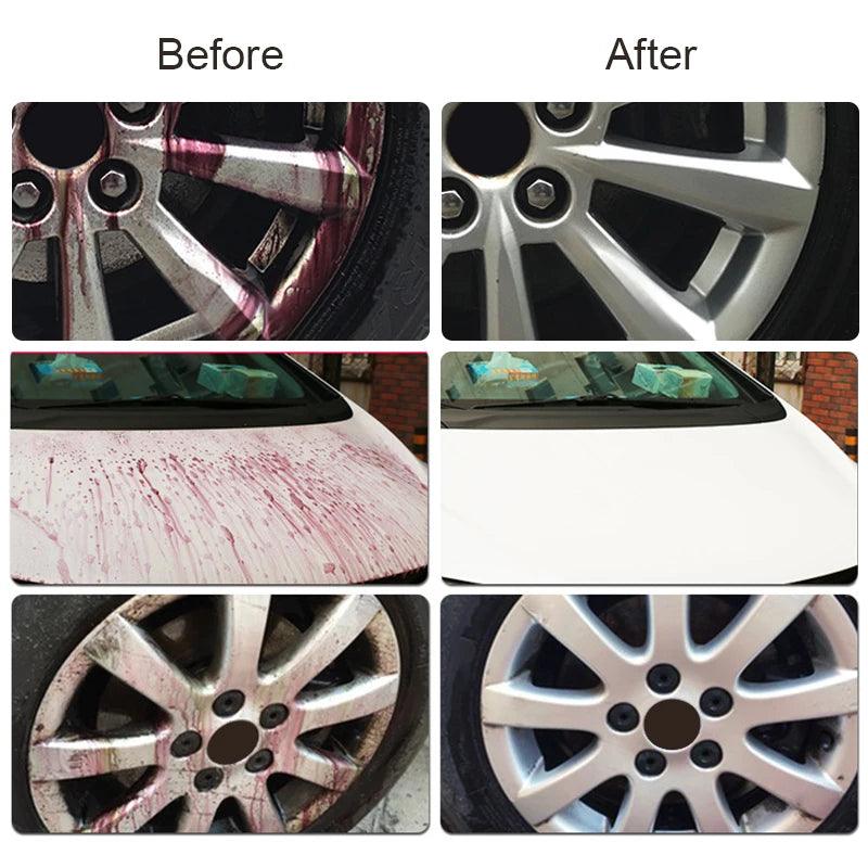 HGKJ Car Paint & Wheel Iron Particles Powder Cleaning Super Rust Dust Remover Spray Metal Surface Defender Auto Rim Cleaner - MANDOTOS