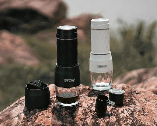 Cafelffe 3 In1 Portable Coffee Machine Hot/Cold Water Manual Espresso Maker For Capsule & Ground Hand Press Brewer hiking Travel - MANDOTOS