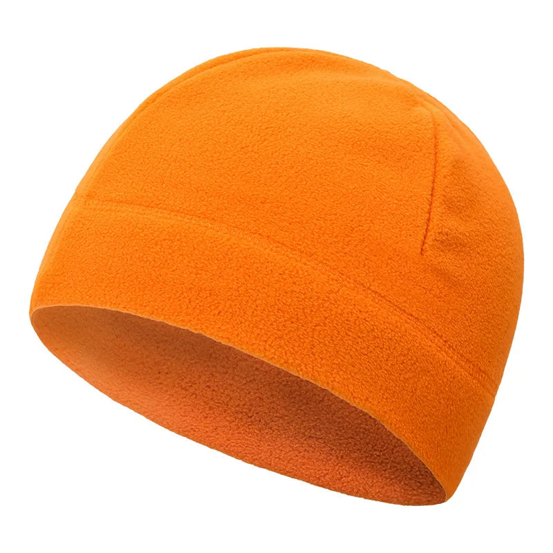 Winter Fleece Beanie Cycling Men Women Elastic Hiking Soft Thermal Commuting Ski Helmet Liner Hat Windproof Camping Cap Outdoor