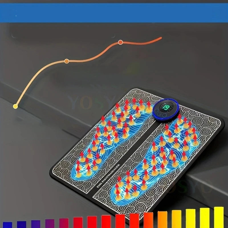 Electric Foot Massager Pad Muscle Massage Relaxation Trainer For Massage Fitness Outdoor Sport Home Family Relax - MANDOTOS