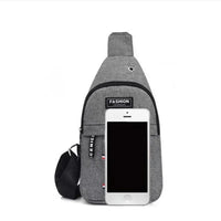 Men's fashionable, convenient, casual, waterproof, adjustable shoulder strap, large capacity waist bag suitable for outdoor acti - MANDOTOS