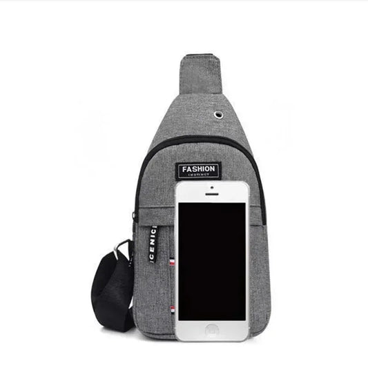 Men's fashionable, convenient, casual, waterproof, adjustable shoulder strap, large capacity waist bag suitable for outdoor acti - MANDOTOS