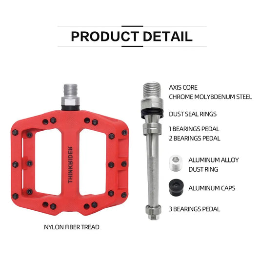 ThinkRider Flat Bike Pedals: Unlock Your Ride with Comfort & Performance! 🚴🌟 - MANDOTOS