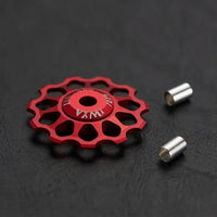 Ceramic Bicycle Guide Wheel, Rear Derailleur, Bearing Axis Adapter, Bike Guide Roller, Jockey Wheel, 10T-17T