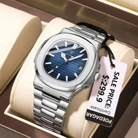 POEDAGAR Top Luxury Brand Man Watch Sports Waterproof Luminous Date Men Wristwatch Square Dial Quartz Men's Watches High Quality - MANDOTOS