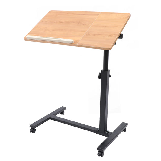 Adjustable Height Laptop Desk Rolling Cart Table Stand Movable Computer Table Sofa Side Tables - MANDOTOS
