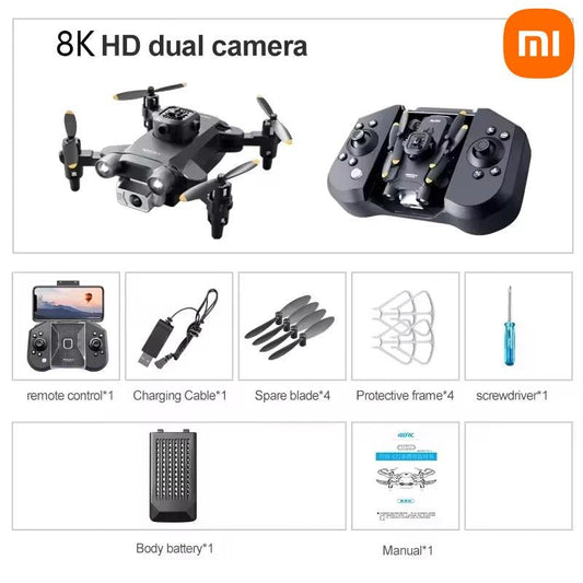 Xiaomi V2 Mini Drone Professional HD Camera 5G Wifi FPV Air Pressure Altitude Hold Foldable Quadcopter RC Drone Toys New UAV - MANDOTOS