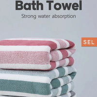 1 Pc Thickened Absorbent Bath Towel Soft Face Towel for Home