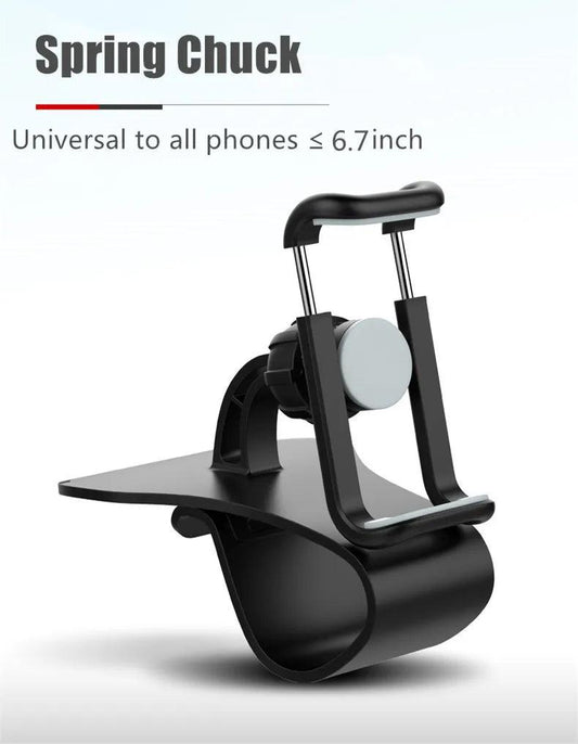 360 Rotatable Car Phone Holder Universal Cell Phone Stands Car Rack Dashboard Support for Auto Grip Mobile Phone Fixed Bracket - MANDOTOS