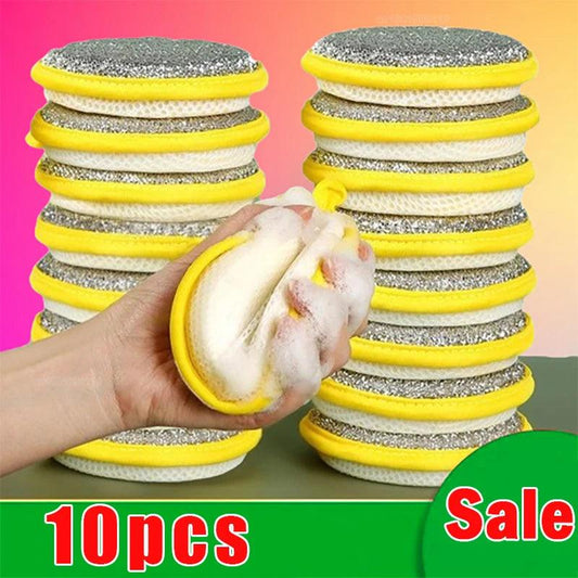 5/10/20Pcs Double Side Dishwashing Sponge Dish Washing Brush Pan Pot Dish Wash Sponges Household Cleaning Kitchen Tools - MANDOTOS