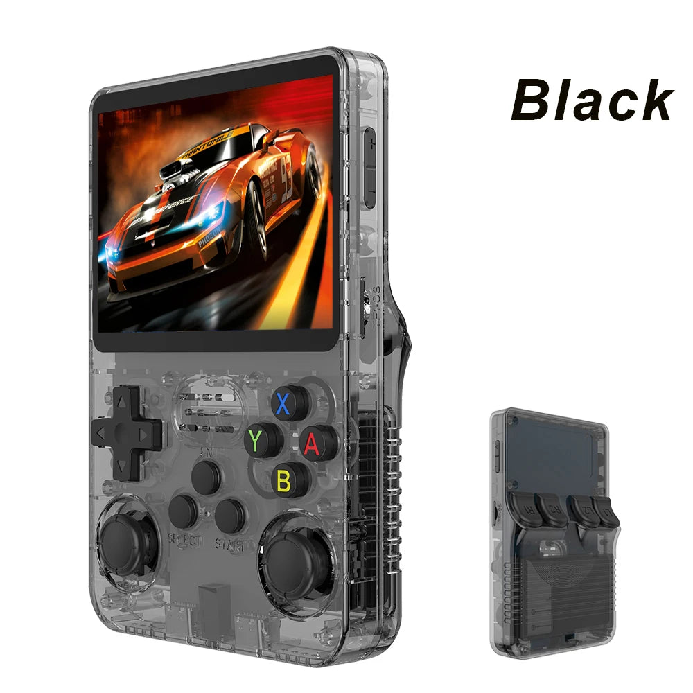 Open Source R36S Retro Handheld Video Game Console Linux System 3.5 Inch IPS Screen Portable Pocket Video Player R35S 64GB Games - MANDOTOS