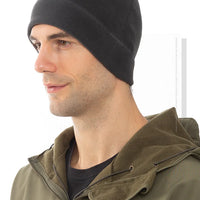 Winter Fleece Beanie Cycling Men Women Elastic Hiking Soft Thermal Commuting Ski Helmet Liner Hat Windproof Camping Cap Outdoor