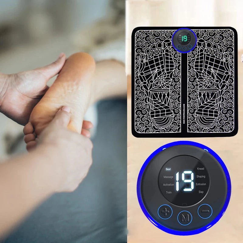 Electric Foot Massager Pad Muscle Massage Relaxation Trainer For Massage Fitness Outdoor Sport Home Family Relax - MANDOTOS