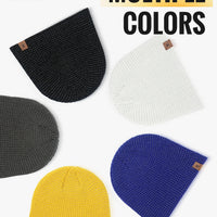 WRELS Winter Knitted Beanie Hats Warm Night Running Reflective Hat Unisex Windproof Ear Protection Cycling Hiking Ski Cap