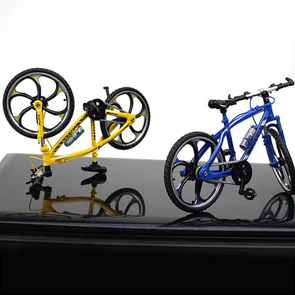 Creative Alloy Bicycle Model Ornament Mini Metal Bike Toy Collectible