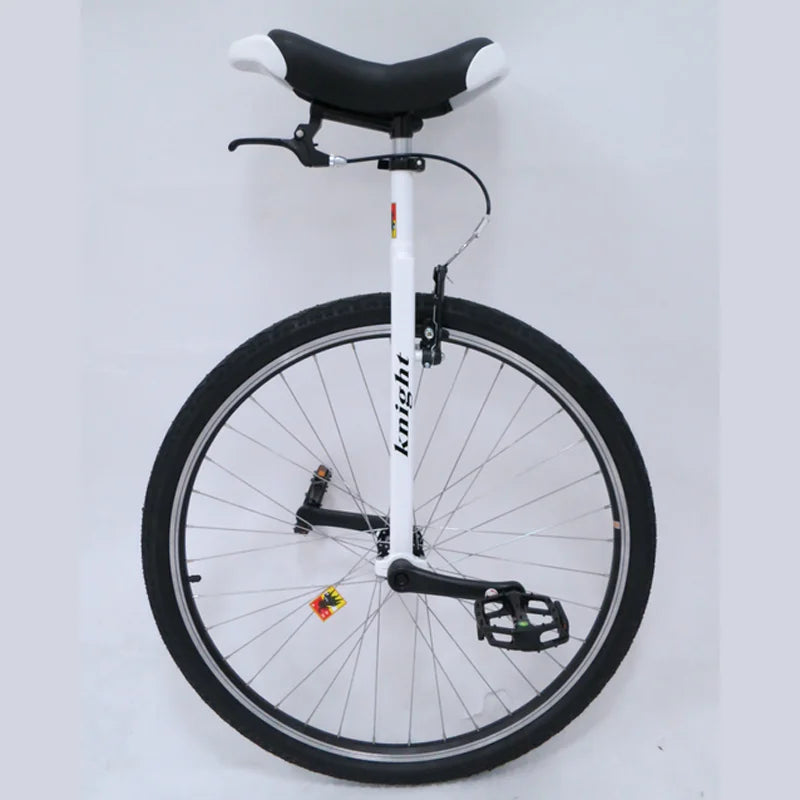 28" Unicycle with Brakes, Extra Large Heavy Duty Men Teens Boys Balance Bike, for Tall People Height 160-195Cm /63"-77"