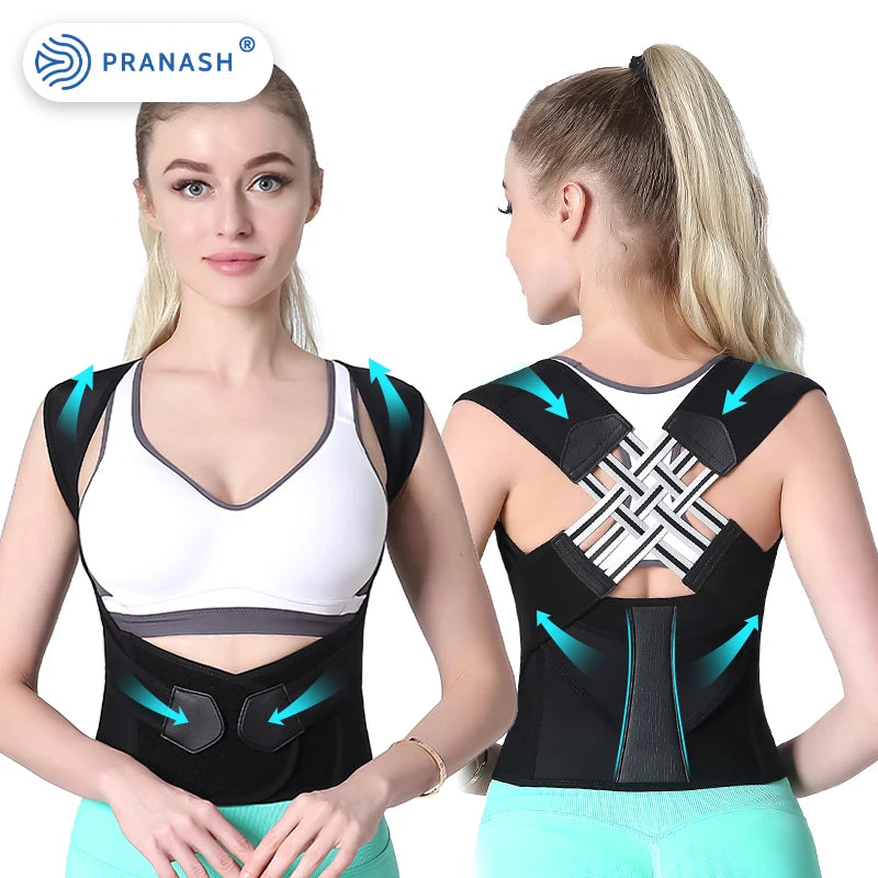 Dropshipping Stock Adjustable Back Posture Corrector Belt Women Men Prevent Slouching Relieve Pain Posture Corrector - MANDOTOS