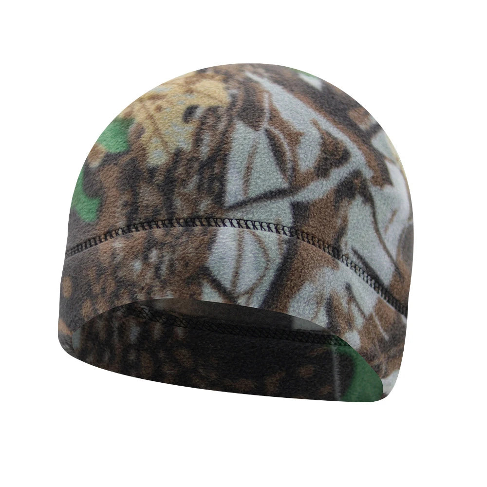 Winter Fleece Beanie Cycling Men Women Elastic Hiking Soft Thermal Commuting Ski Helmet Liner Hat Windproof Camping Cap Outdoor