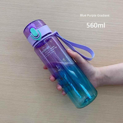 Casino Frosted Sports Water Cup Plastic Handy Cup Men and Women Creativity Portable Student Kettle with Lid Sports Bottle - MANDOTOS
