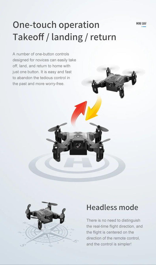 Xiaomi V2 Mini Drone Professional HD Camera 5G Wifi FPV Air Pressure Altitude Hold Foldable Quadcopter RC Drone Toys New UAV - MANDOTOS