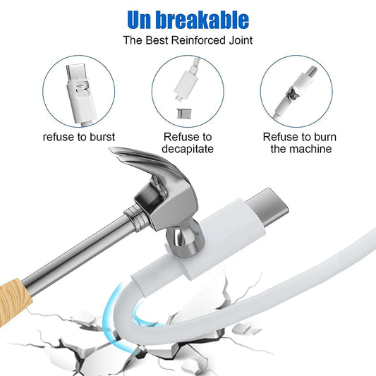 PD 60W USB C to USB Type C Cable Fast Charge Data Cable For Iphone 15 15Pro Huawei Samsung Xiaomi Data Line Black White 1M 2M 3M - MANDOTOS