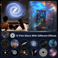 13 in 1 Star Projector, Planetarium Galaxy Projector for Bedroom, Aurora Projector, Night Light Projector for Kids Adults - MANDOTOS