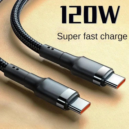 PD 120W Super Charging For Samsung S24 S23 USB C TO USB Type C Cable For iPhone 15 Plus Pro Max Xiaomi 11 4.0 Quick Fast Charger - MANDOTOS