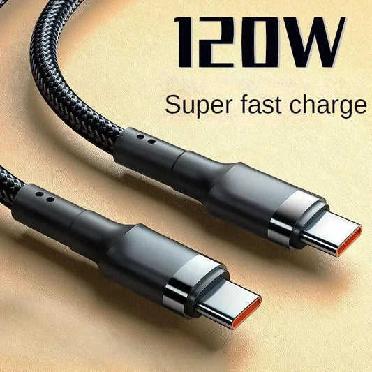 PD 120W Super Charging For Samsung S24 S23 USB C TO USB Type C Cable For iPhone 15 Plus Pro Max Xiaomi 11 4.0 Quick Fast Charger - MANDOTOS
