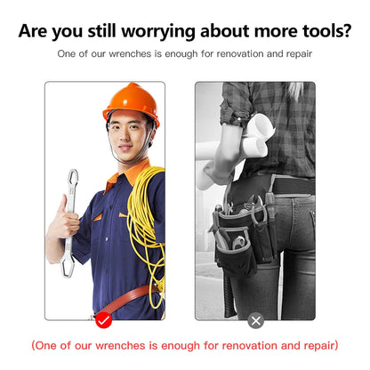 8-22mm Universal Torx Wrench Self-tightening Adjustable Glasses Wrench Board Double-head Torx Spanner Hand Tools for Factory - MANDOTOS