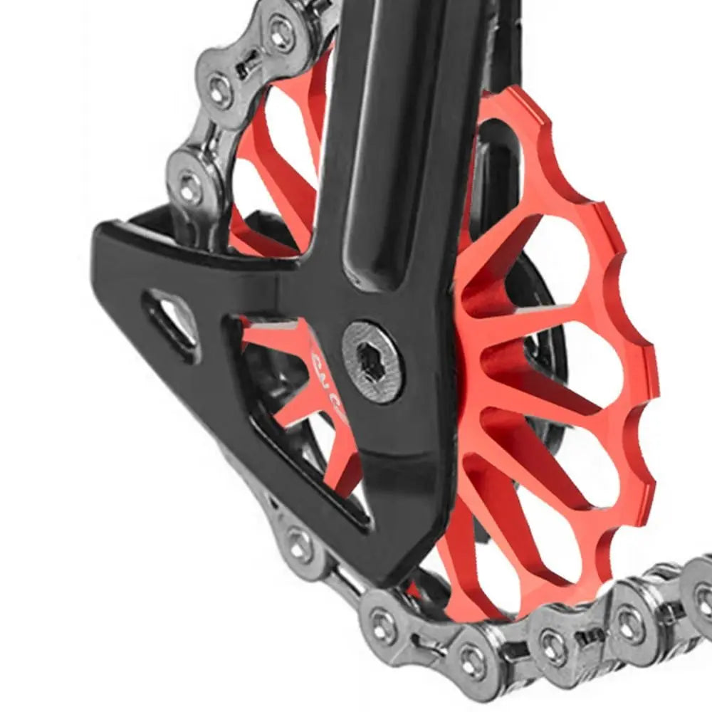 Ceramic Bicycle Guide Wheel, Rear Derailleur, Bearing Axis Adapter, Bike Guide Roller, Jockey Wheel, 10T-17T