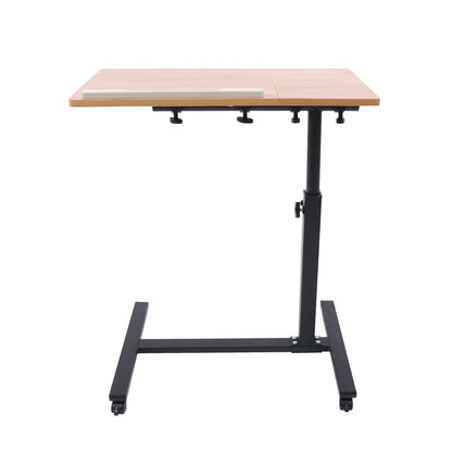 Adjustable Height Laptop Desk Rolling Cart Table Stand Movable Computer Table Sofa Side Tables - MANDOTOS